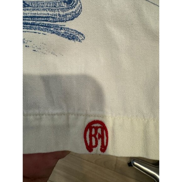 Fishing Mens XL Shirt Barn Fly Authentic Design White Button Up Short Sleeve - Picture 4 of 14